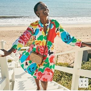 J. Crew Popover Dress in Jardin Floral - NWT